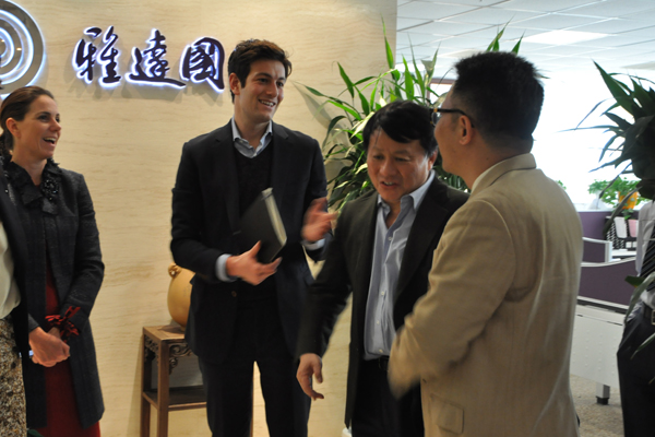 蒋建宁董事长会见美国投资界人士 - 雅达 - thrive